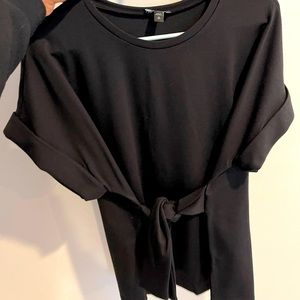 Express blouse with waist tie